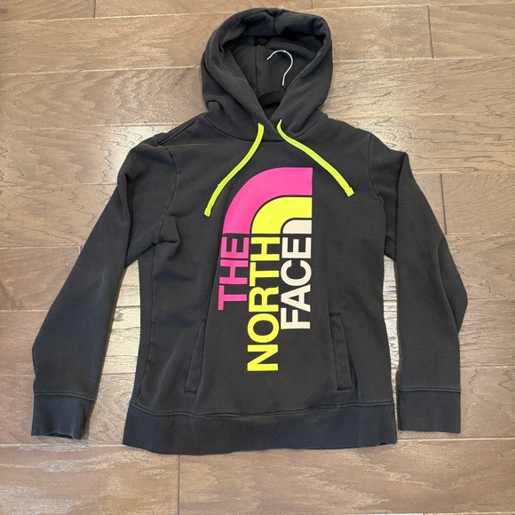 The North Face Tops - The North Face Neon Half Dome Pullover Hoodie – Women’s Large
